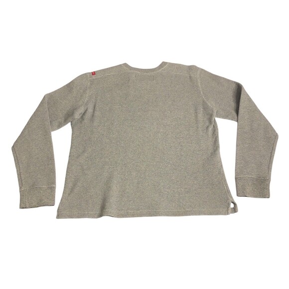 Vintage Abercrombie Fitch Sweater Mens M Gray Marled Knit Pullover V-Neck Y2K - Picture 12 of 16